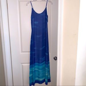 Tessuto ombré maxi dress
